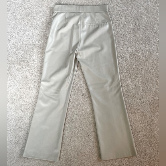 Zara Faux Leather Cropped Flared Pants - Picture 5 of 7